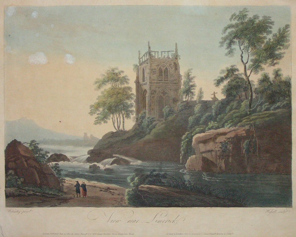 Aquatint - View near Limerick - 